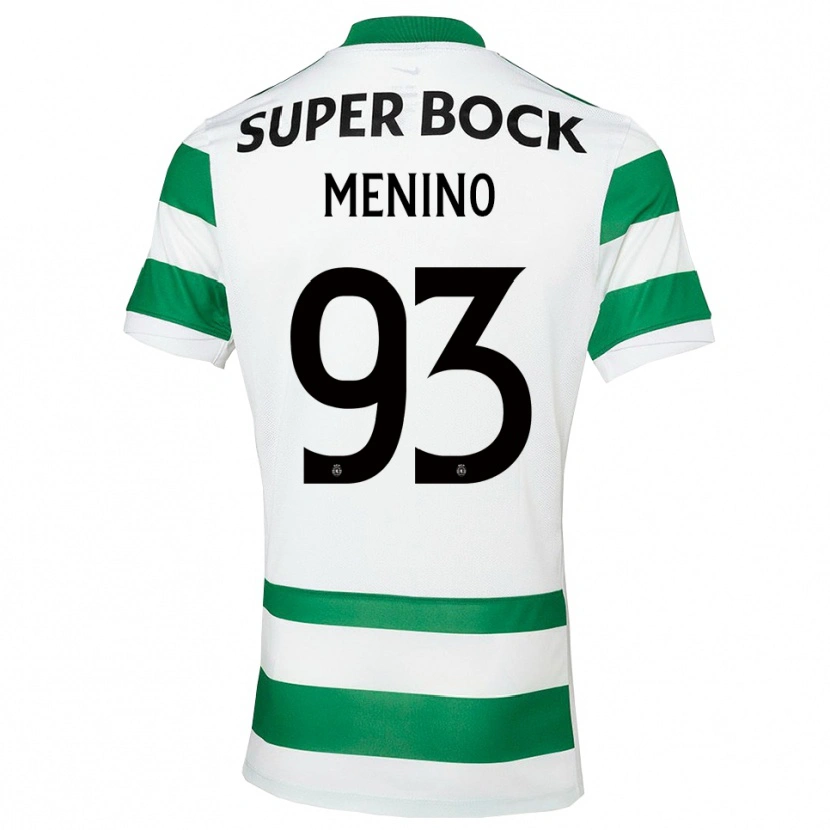 Danxen Homem Camisola Miguel Menino #93 Verde Branco Principal 2025/26 Camisa