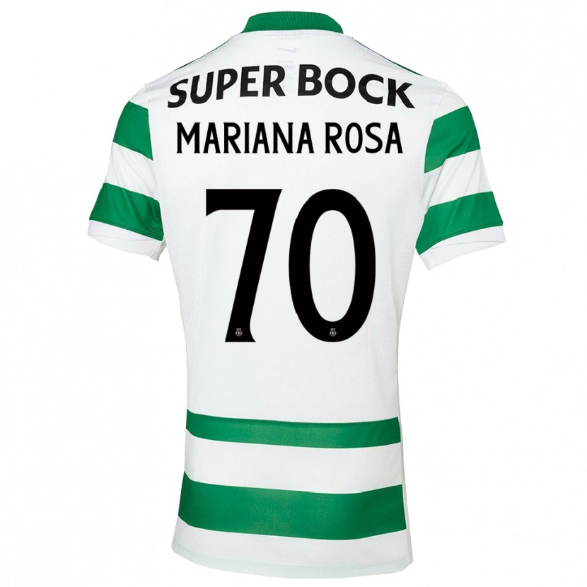 Danxen Homem Camisola Mariana Silva Pinto Vilaça Da Rosa #70 Verde Branco Principal 2025/26 Camisa