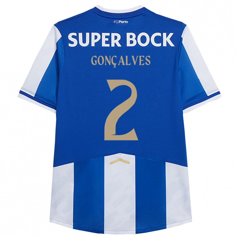 Danxen Homem Camisola Ema Gonçalves #2 Azul Branco Principal 2025/26 Camisa