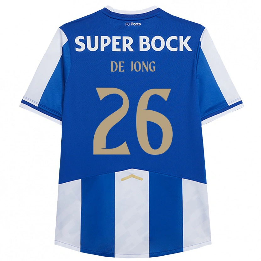 Danxen Homem Camisola Luuk De Jong #26 Azul Branco Principal 2025/26 Camisa
