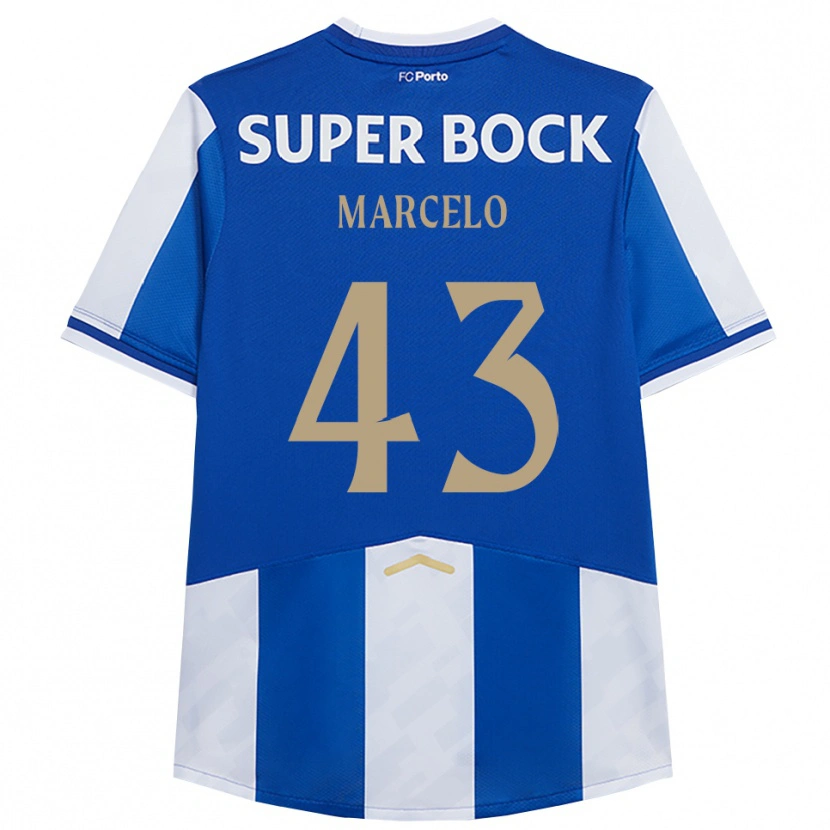 Danxen Homem Camisola Joao Marcelo #43 Azul Branco Principal 2025/26 Camisa