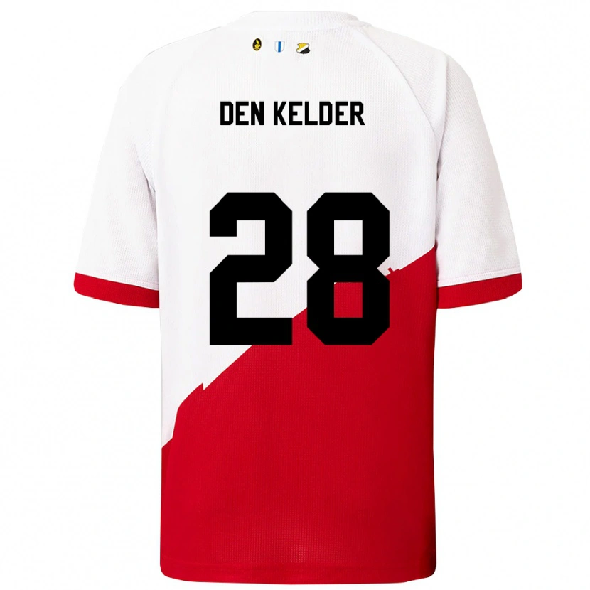 Danxen Homem Camisola Gera Op Den Kelder #28 Branco Vermelho Principal 2025/26 Camisa