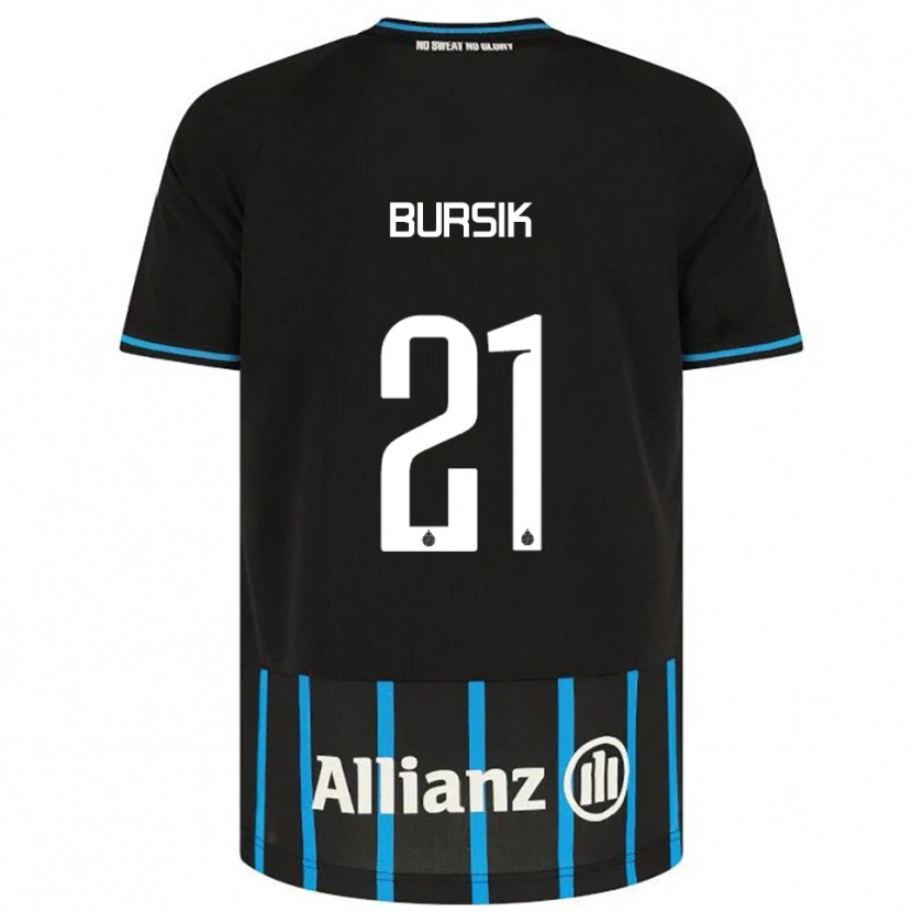 Danxen Homem Camisola Josef Bursik #21 Preto Azul Principal 2025/26 Camisa