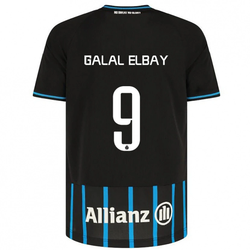 Danxen Homem Camisola Mohamed Galal Elbay #9 Preto Azul Principal 2025/26 Camisa