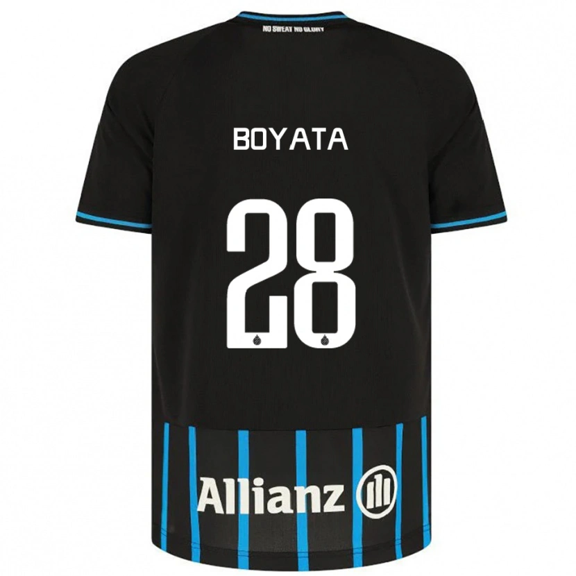 Danxen Homem Camisola Dedryck Boyata #28 Preto Azul Principal 2025/26 Camisa