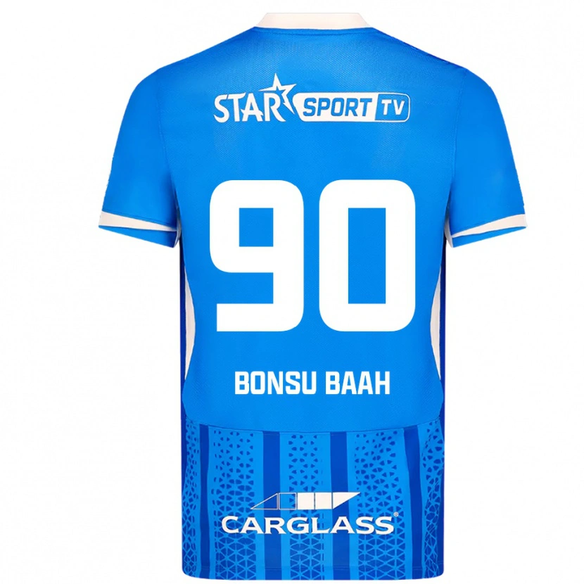 Danxen Homem Camisola Christopher Bonsu Baah #90 Azul Branco Principal 2025/26 Camisa