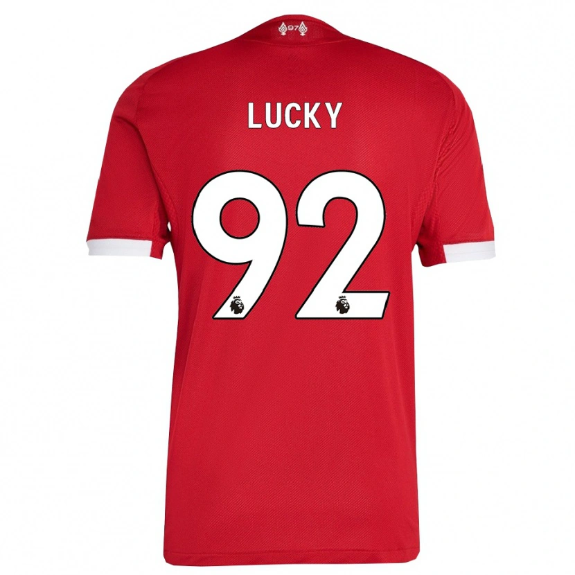 Danxen Homem Camisola Wellity Lucky #92 Vermelho Branco Principal 2025/26 Camisa