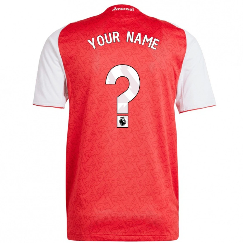 Danxen Homem Camisola Seu Nome #0 Vermelho Branco Principal 2025/26 Camisa