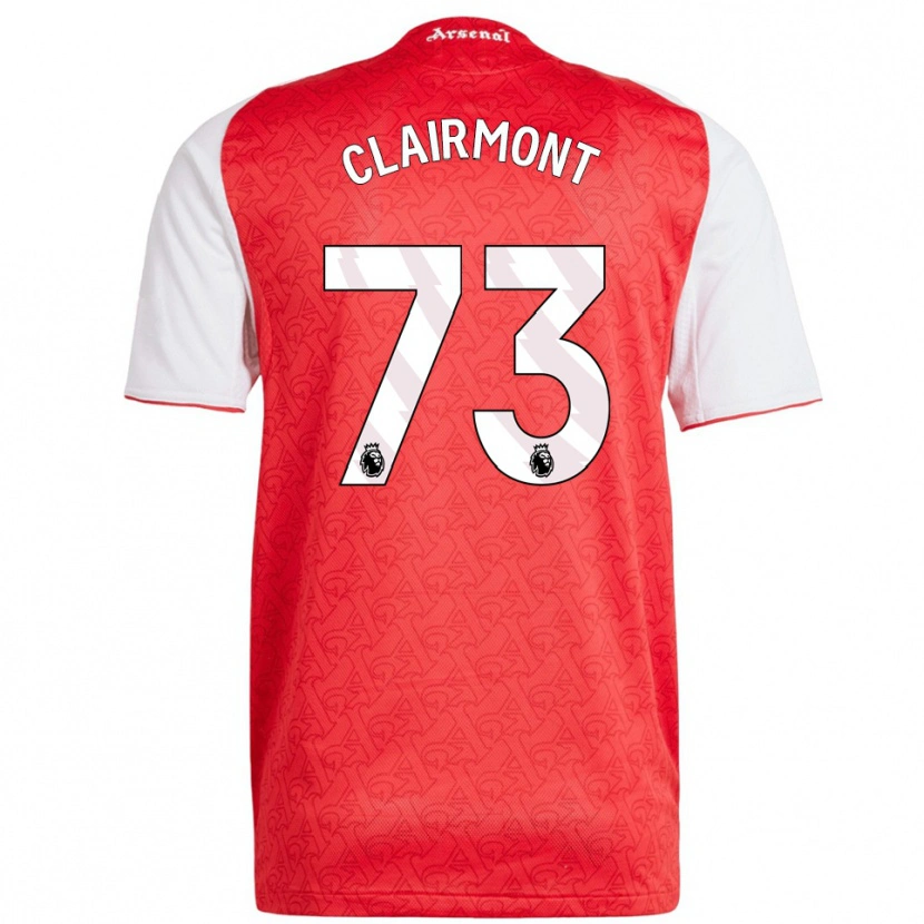 Danxen Homem Camisola Reece Clairmont #73 Vermelho Branco Principal 2025/26 Camisa