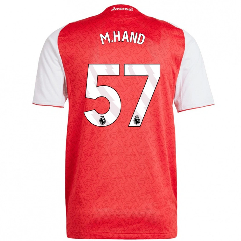 Danxen Homem Camisola Ismail Oulad M'hand #57 Vermelho Branco Principal 2025/26 Camisa