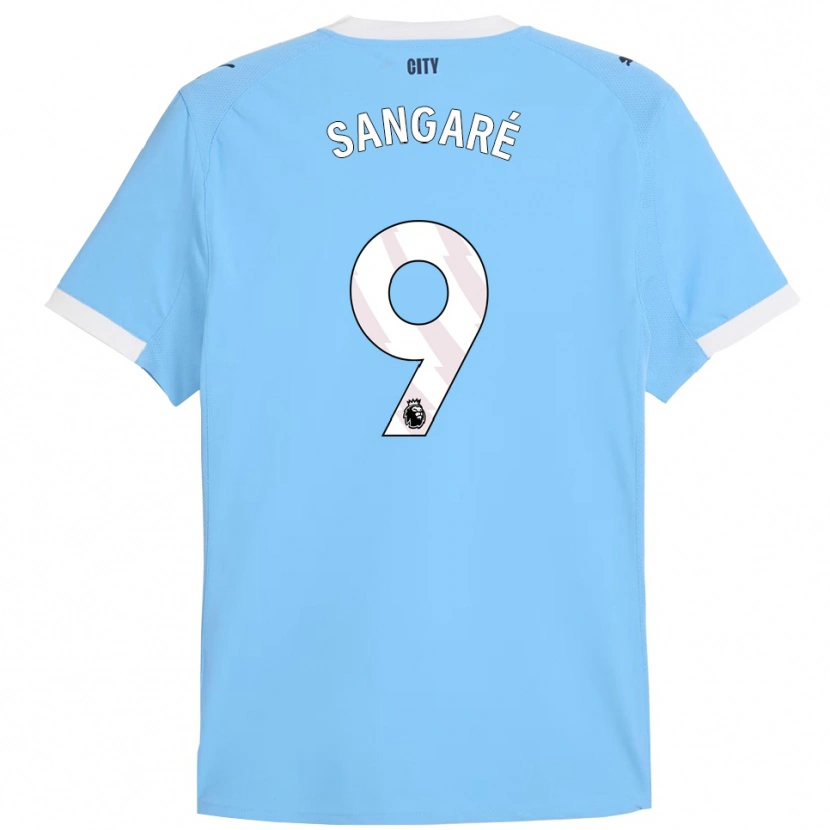 Danxen Homem Camisola Mahamadou Sangaré #9 Azul Celeste Branco Principal 2025/26 Camisa