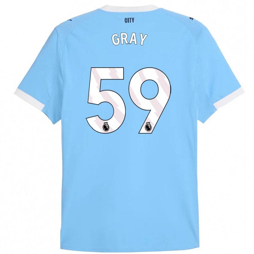 Danxen Homem Camisola Charlie Gray #59 Azul Celeste Branco Principal 2025/26 Camisa