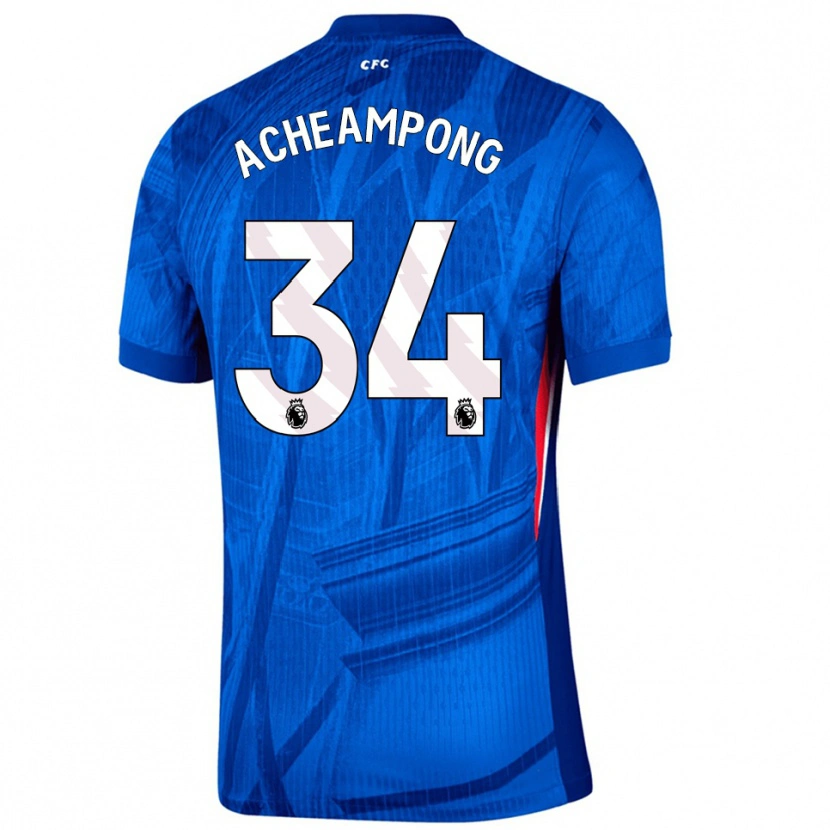 Danxen Homem Camisola Josh Acheampong #34 Azul Branco Principal 2025/26 Camisa
