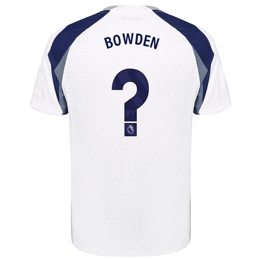 Danxen Homem Camisola Jamie Bowden #0 Branco Marinho Principal 2025/26 Camisa