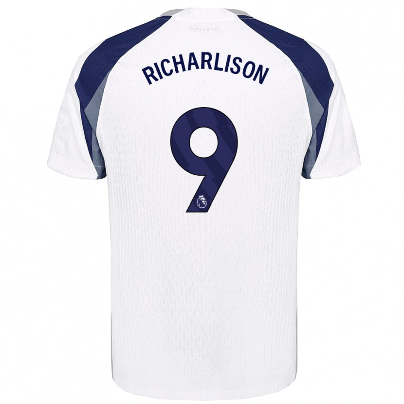 Danxen Homem Camisola Richarlison #9 Branco Marinho Principal 2025/26 Camisa