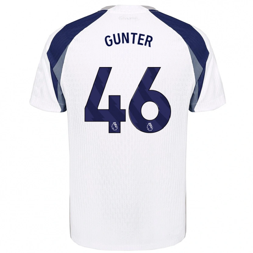 Danxen Homem Camisola Luca Gunter #46 Branco Marinho Principal 2025/26 Camisa