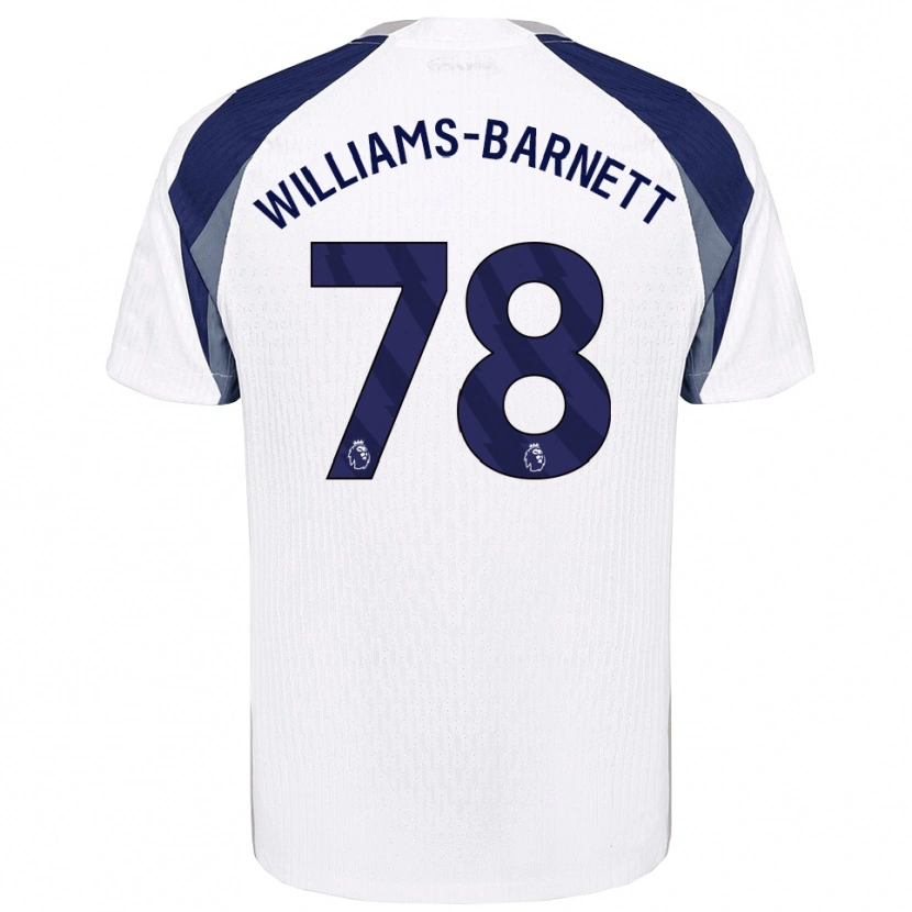 Danxen Homem Camisola Lucá Williams-Barnett #78 Branco Marinho Principal 2025/26 Camisa