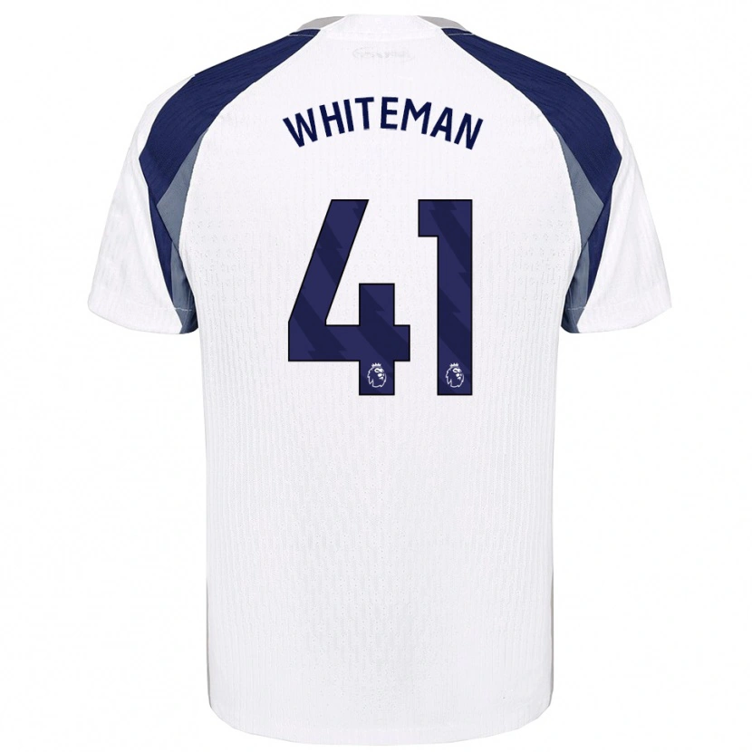 Danxen Homem Camisola Alfie Whiteman #41 Branco Marinho Principal 2025/26 Camisa