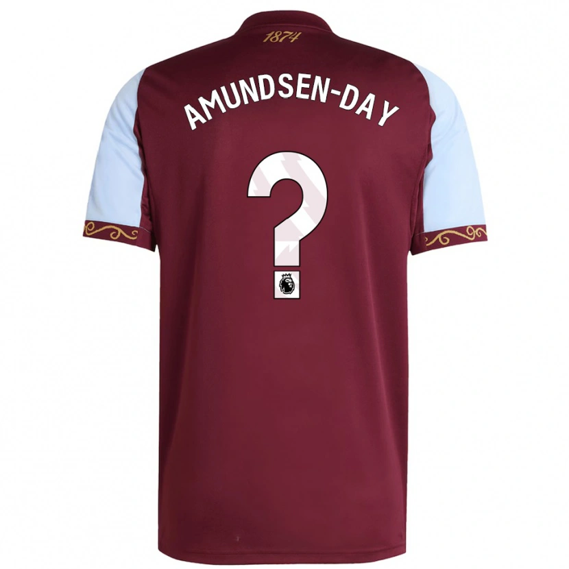 Danxen Homem Camisola Ethan Amundsen-Day #0 Borgonha Azul Celeste Principal 2025/26 Camisa