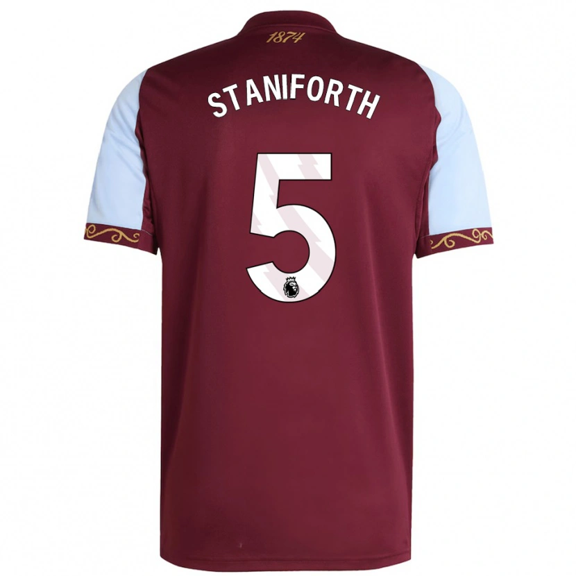 Danxen Homem Camisola Lucy Staniforth #5 Borgonha Azul Celeste Principal 2025/26 Camisa