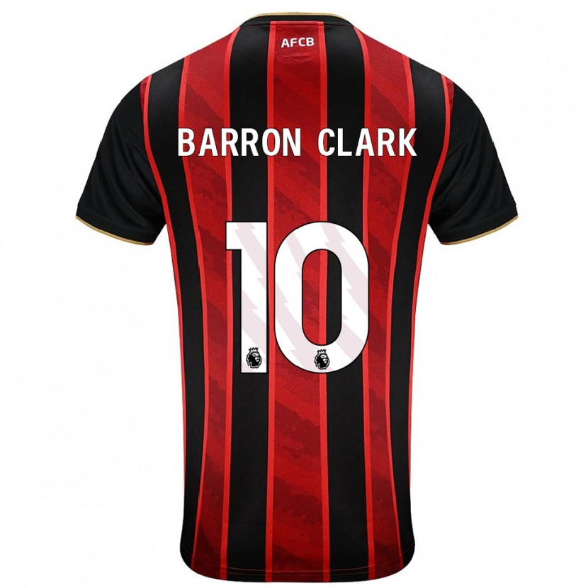 Danxen Homem Camisola Molly Barron-Clark #10 Vermelho Preto Principal 2025/26 Camisa