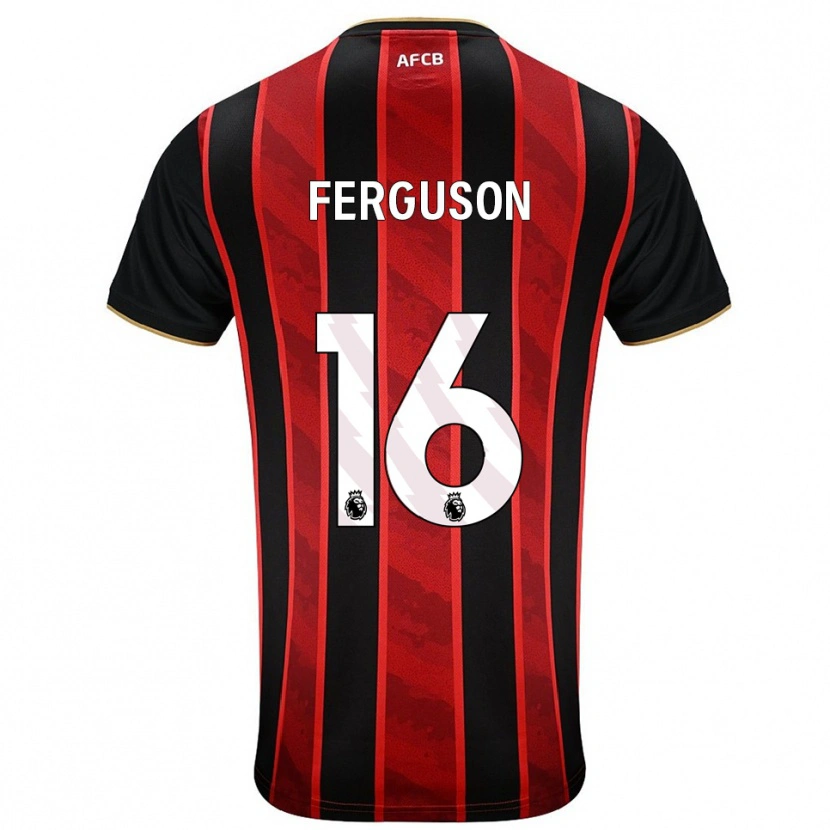 Danxen Homem Camisola Josh Ferguson #16 Vermelho Preto Principal 2025/26 Camisa