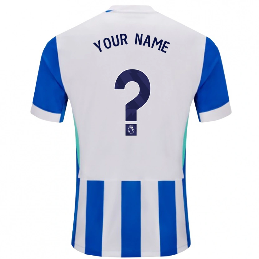 Danxen Homem Camisola Seu Nome #0 Azul Branco Principal 2025/26 Camisa