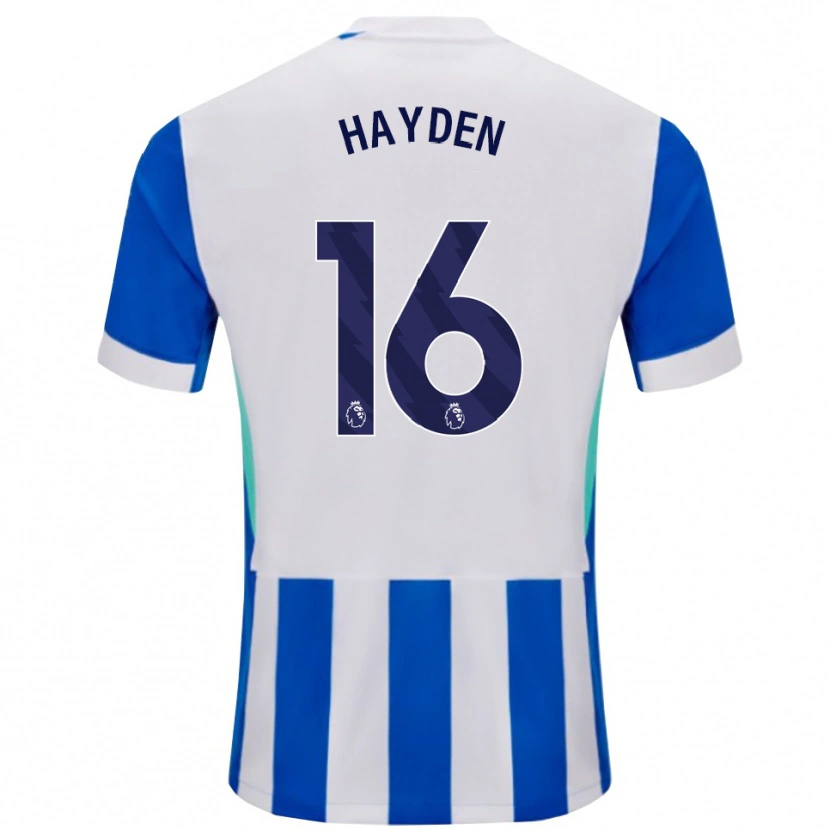 Danxen Homem Camisola Matthew Hayden #16 Azul Branco Principal 2025/26 Camisa