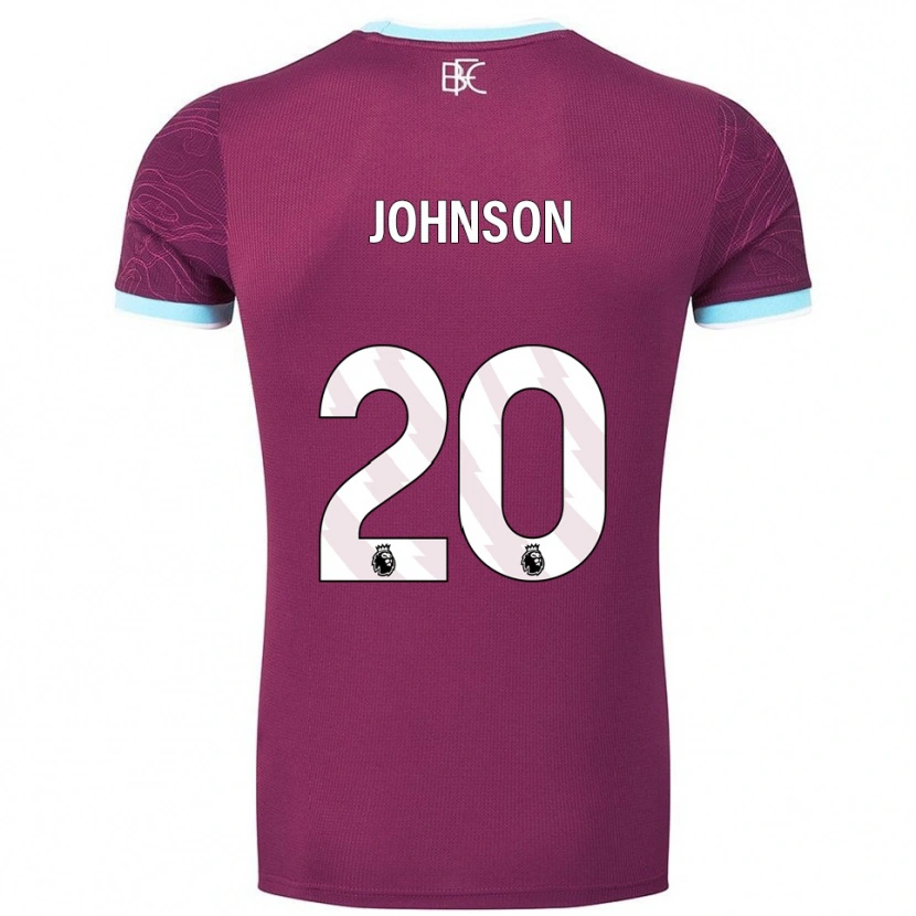 Danxen Homem Camisola Zach Johnson #20 Borgonha Azul Celeste Principal 2025/26 Camisa