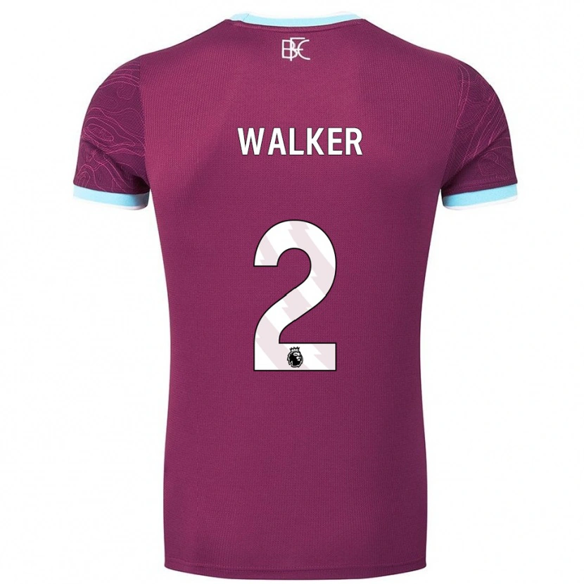 Danxen Homem Camisola Kyle Walker #2 Borgonha Azul Celeste Principal 2025/26 Camisa