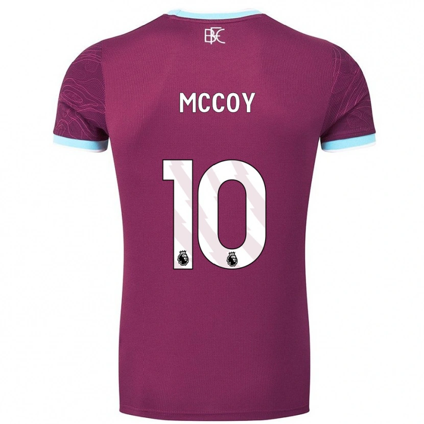 Danxen Homem Camisola Adam Mccoy #10 Borgonha Azul Celeste Principal 2025/26 Camisa