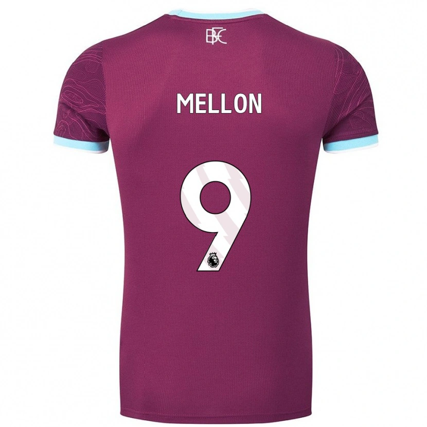 Danxen Homem Camisola Michael Mellon #9 Borgonha Azul Celeste Principal 2025/26 Camisa