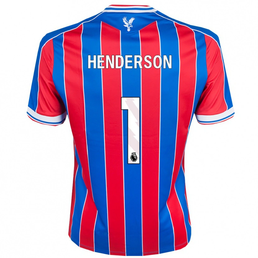 Danxen Homem Camisola Dean Henderson #1 Azul Vermelho Branco Principal 2025/26 Camisa