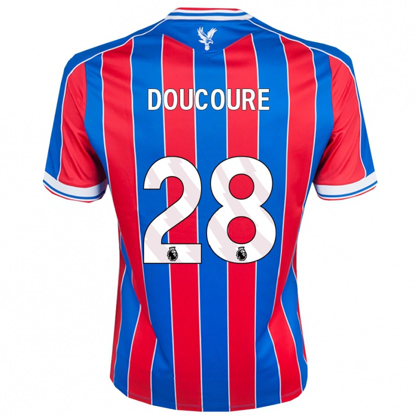 Danxen Homem Camisola Cheick Doucouré #28 Azul Vermelho Branco Principal 2025/26 Camisa