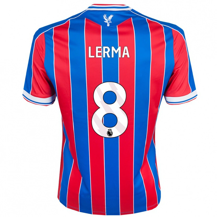 Danxen Homem Camisola Jefferson Lerma #8 Azul Vermelho Branco Principal 2025/26 Camisa