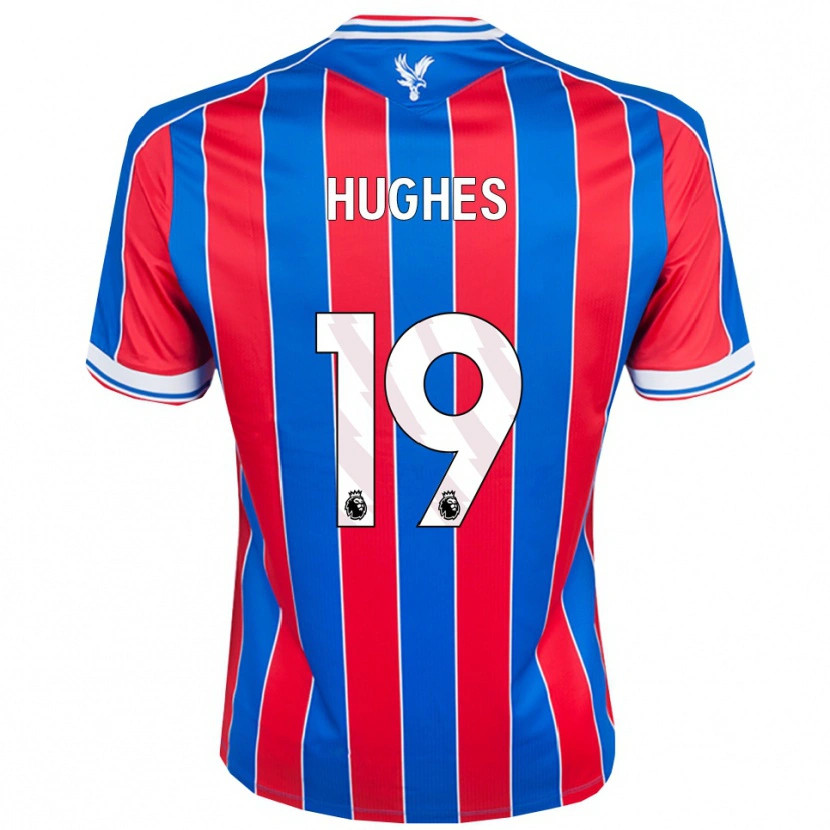 Danxen Homem Camisola Will Hughes #19 Azul Vermelho Branco Principal 2025/26 Camisa