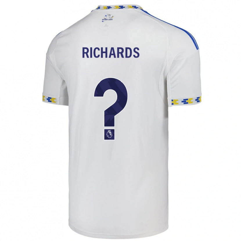 Danxen Homem Camisola Joe Richards #0 Branco Azul Principal 2025/26 Camisa