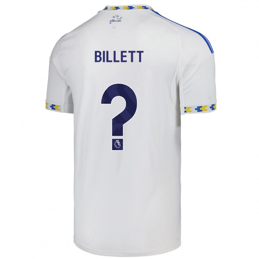 Danxen Homem Camisola Joe Billett #0 Branco Azul Principal 2025/26 Camisa