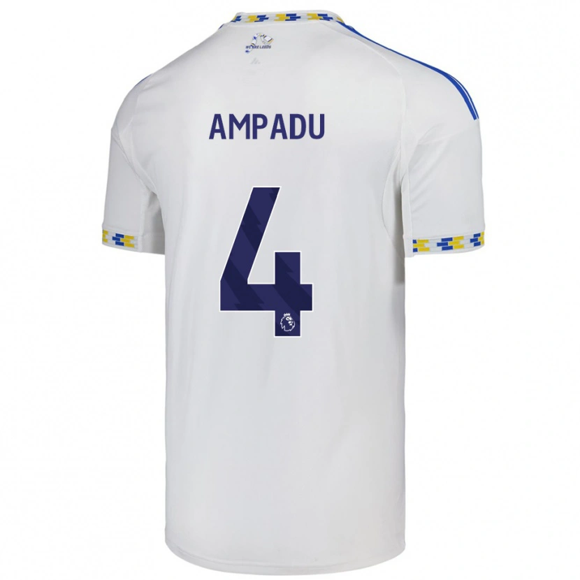 Danxen Homem Camisola Ethan Ampadu #4 Branco Azul Principal 2025/26 Camisa
