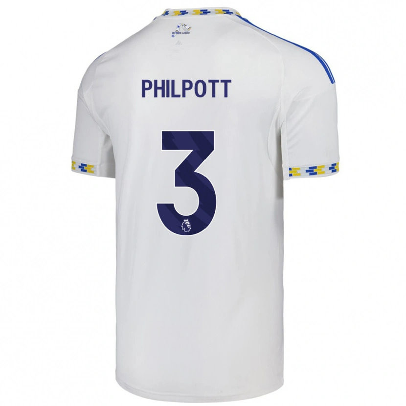 Danxen Homem Camisola Louie Philpott #3 Branco Azul Principal 2025/26 Camisa