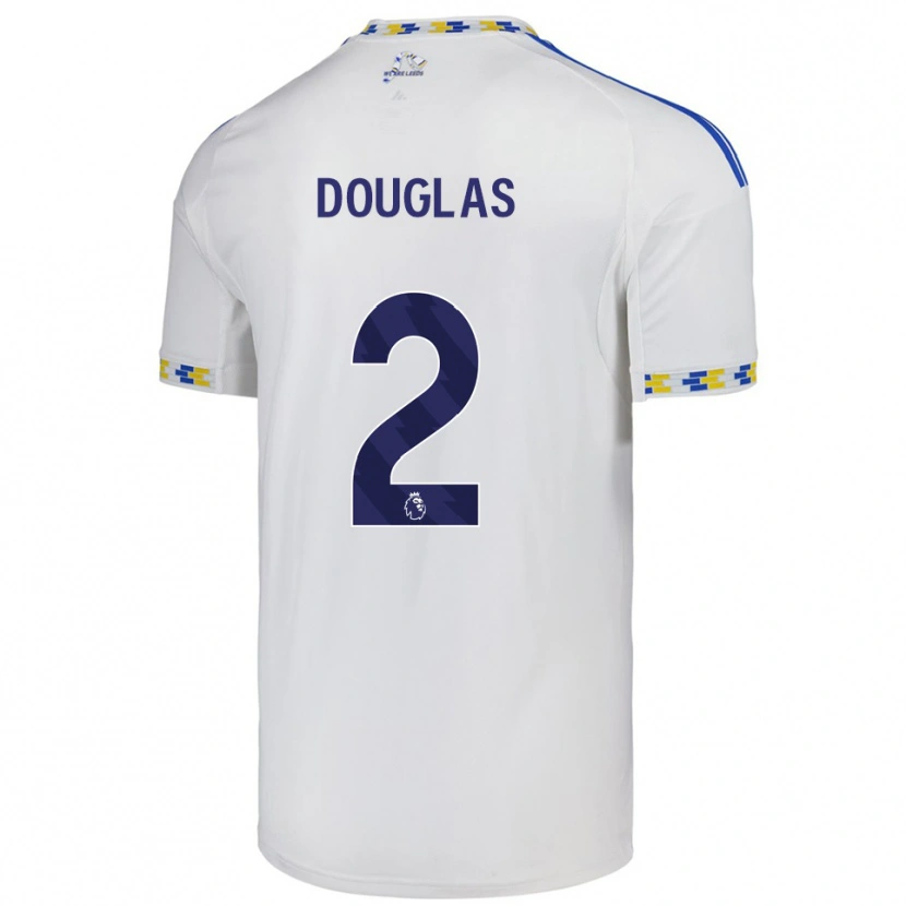 Danxen Homem Camisola Connor Douglas #2 Branco Azul Principal 2025/26 Camisa