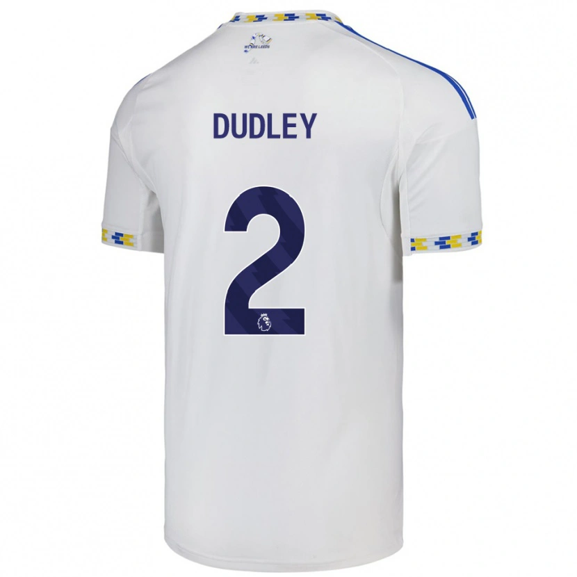 Danxen Homem Camisola Louie Dudley #2 Branco Azul Principal 2025/26 Camisa