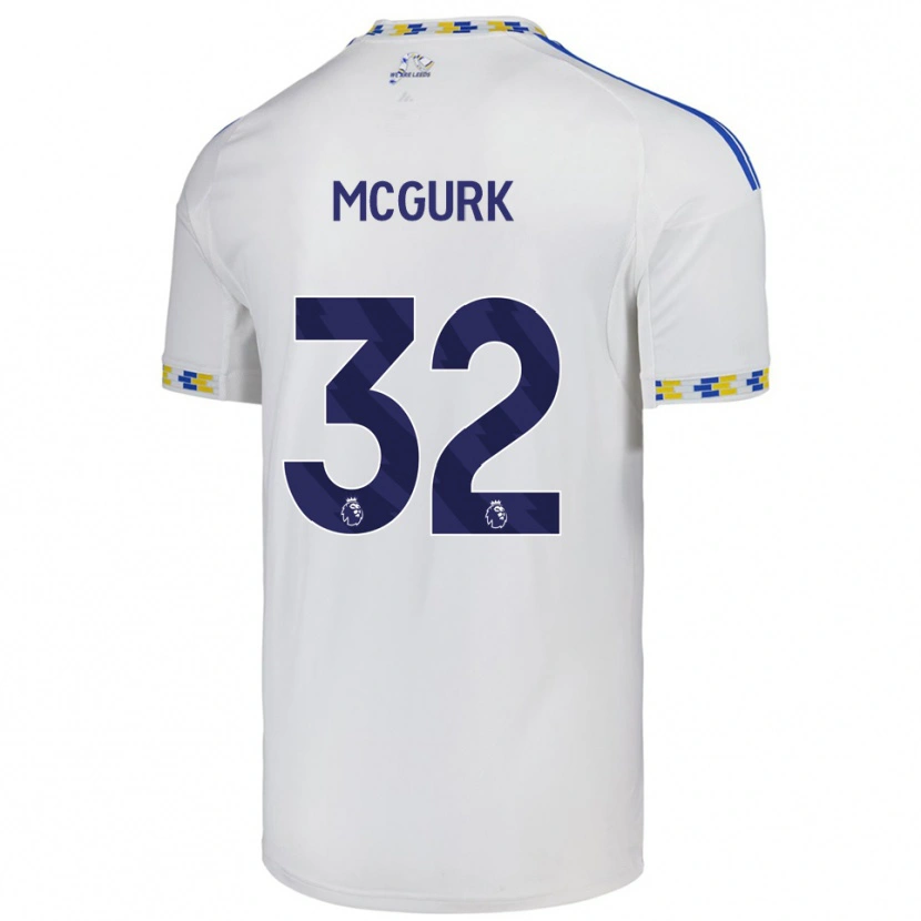 Danxen Homem Camisola Sean Mcgurk #32 Branco Azul Principal 2025/26 Camisa