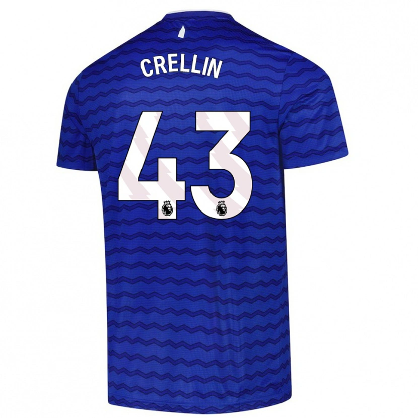 Danxen Homem Camisola Billy Crellin #43 Azul Marinho Principal 2025/26 Camisa