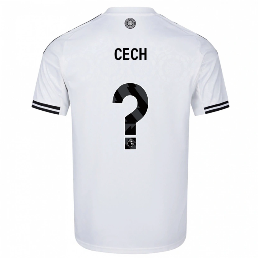 Danxen Homem Camisola Damian Cech #0 Branco Preto Principal 2025/26 Camisa