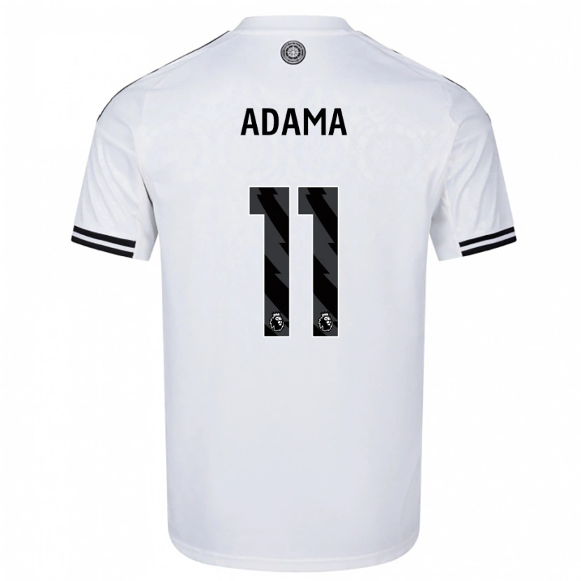 Danxen Homem Camisola Adama Traoré #11 Branco Preto Principal 2025/26 Camisa