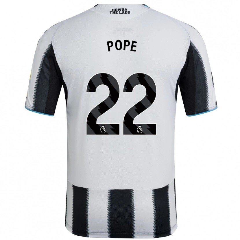 Danxen Homem Camisola Nick Pope #22 Preto Branco Principal 2025/26 Camisa