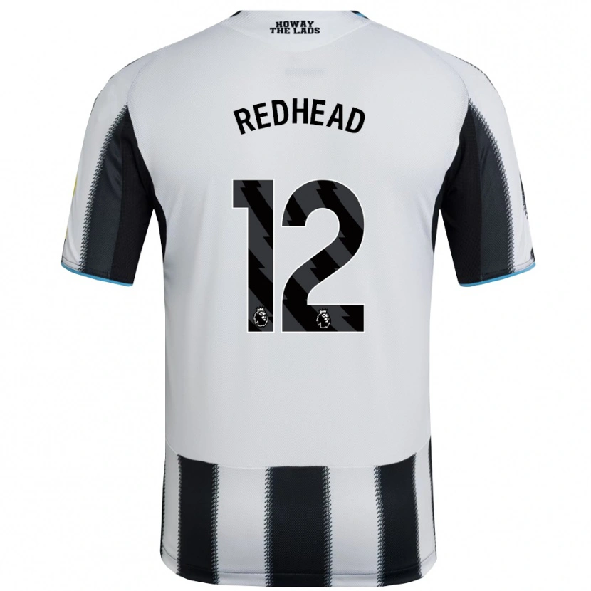 Danxen Homem Camisola Cara Milne-Redhead #12 Preto Branco Principal 2025/26 Camisa