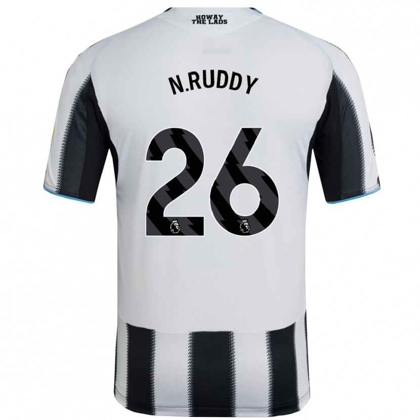 Danxen Homem Camisola John Ruddy #26 Preto Branco Principal 2025/26 Camisa