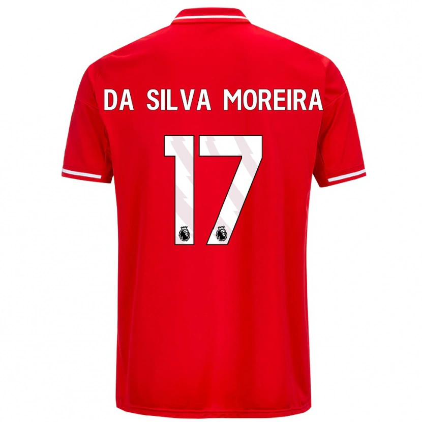 Danxen Homem Camisola Eric Da Silva Moreira #17 Vermelho Branco Principal 2025/26 Camisa